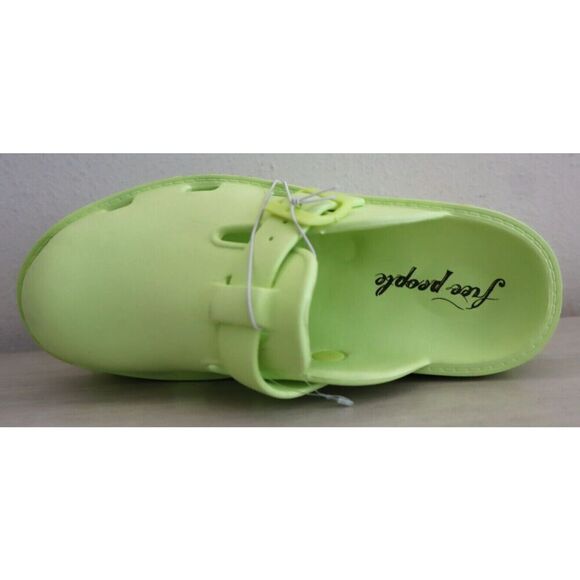 Free People Women's Sz 40 US 9 Lime Green Karlie Buckle Slip-On Clogs - Picture 6 of 7
